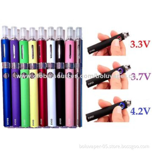 Electronic cigarette with 2.4ml clearomizer and LCD battery, huge vapor, 3.3-4.2V rangeNew